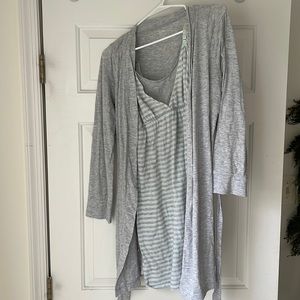 Bump Maternity Nursing Gown and Robe